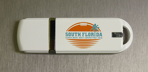 AE style Custom USB Drives with Super Bowl Logo Imprint